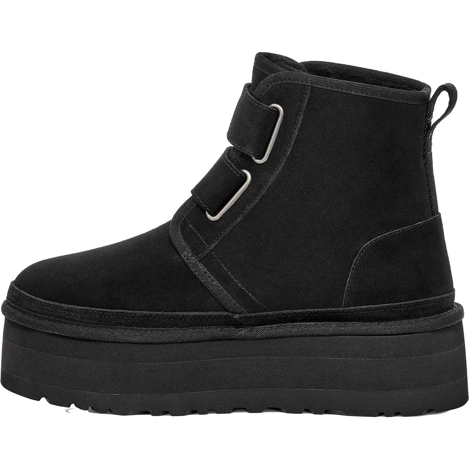 Women's UGG Neumel Platform Black Suede