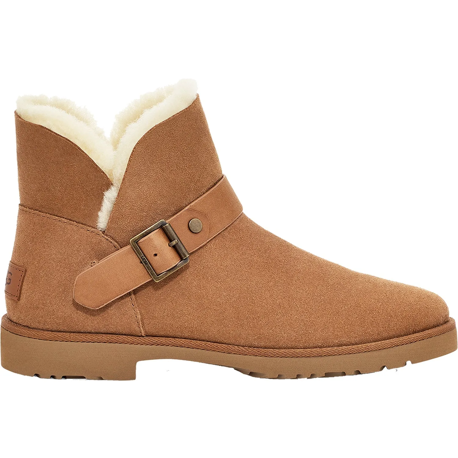 Women's UGG Romely Short Buckle Chestnut Suede