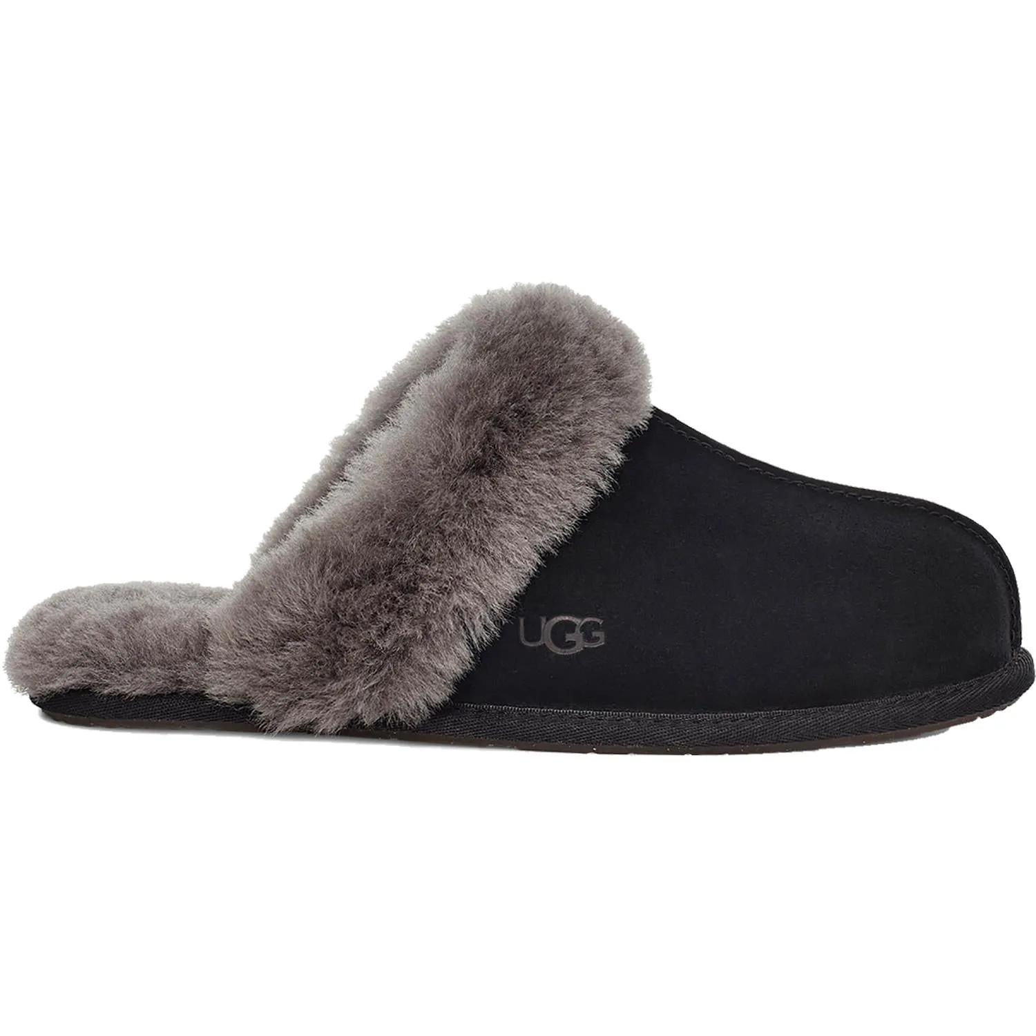 Women's UGG Scuffette II Black/Grey Suede