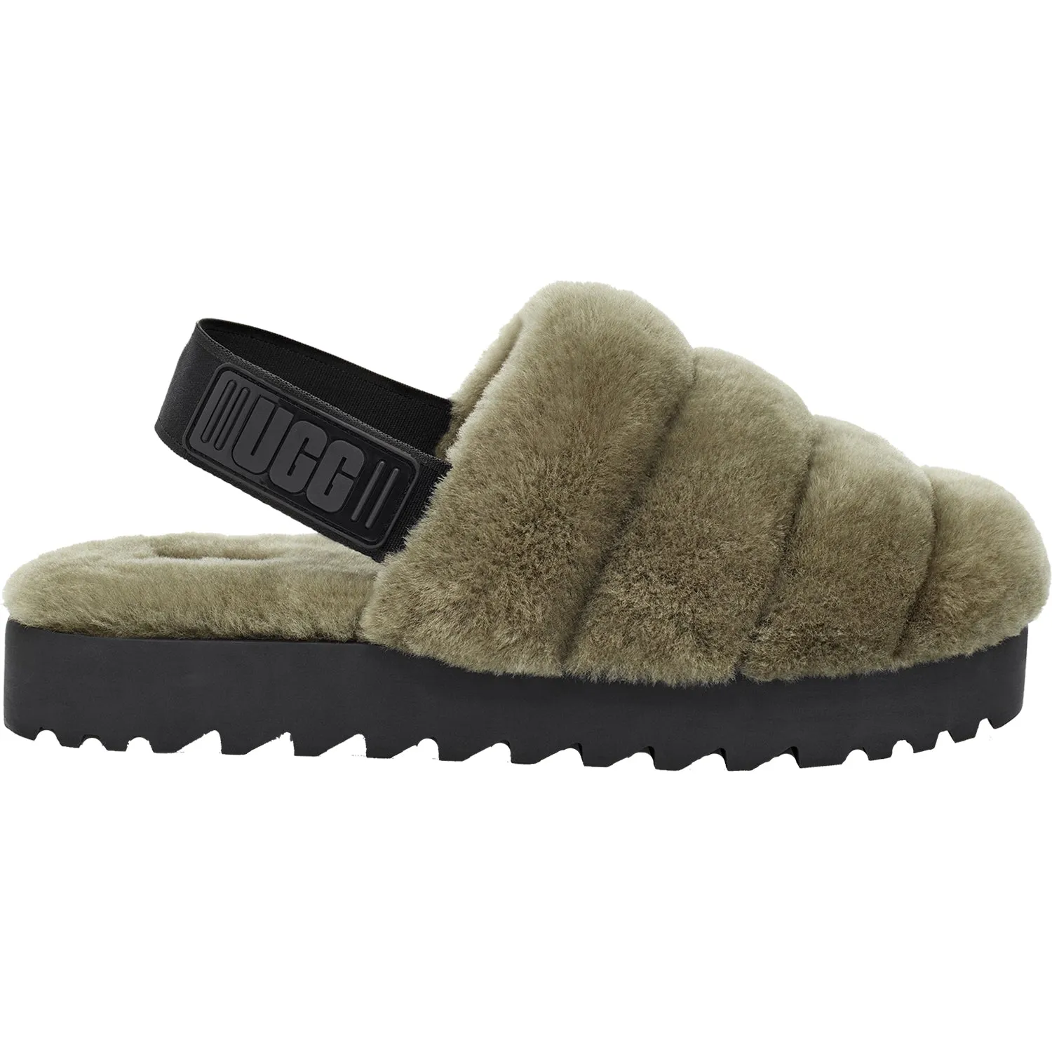 Women's UGG Super Fluff Burnt Olive Sheepskin