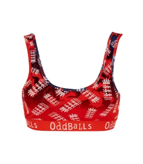 Womens/ladies england cricket it20 bralette white/red OddBalls