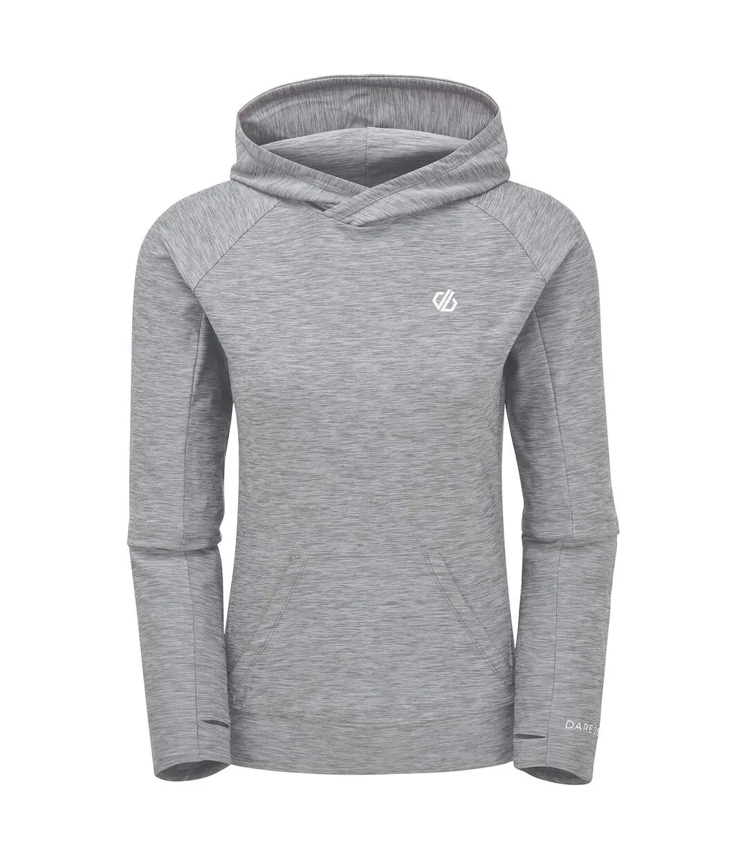 Womens/ladies laura whitmore sprint city marl lightweight hoodie ash grey Dare 2B