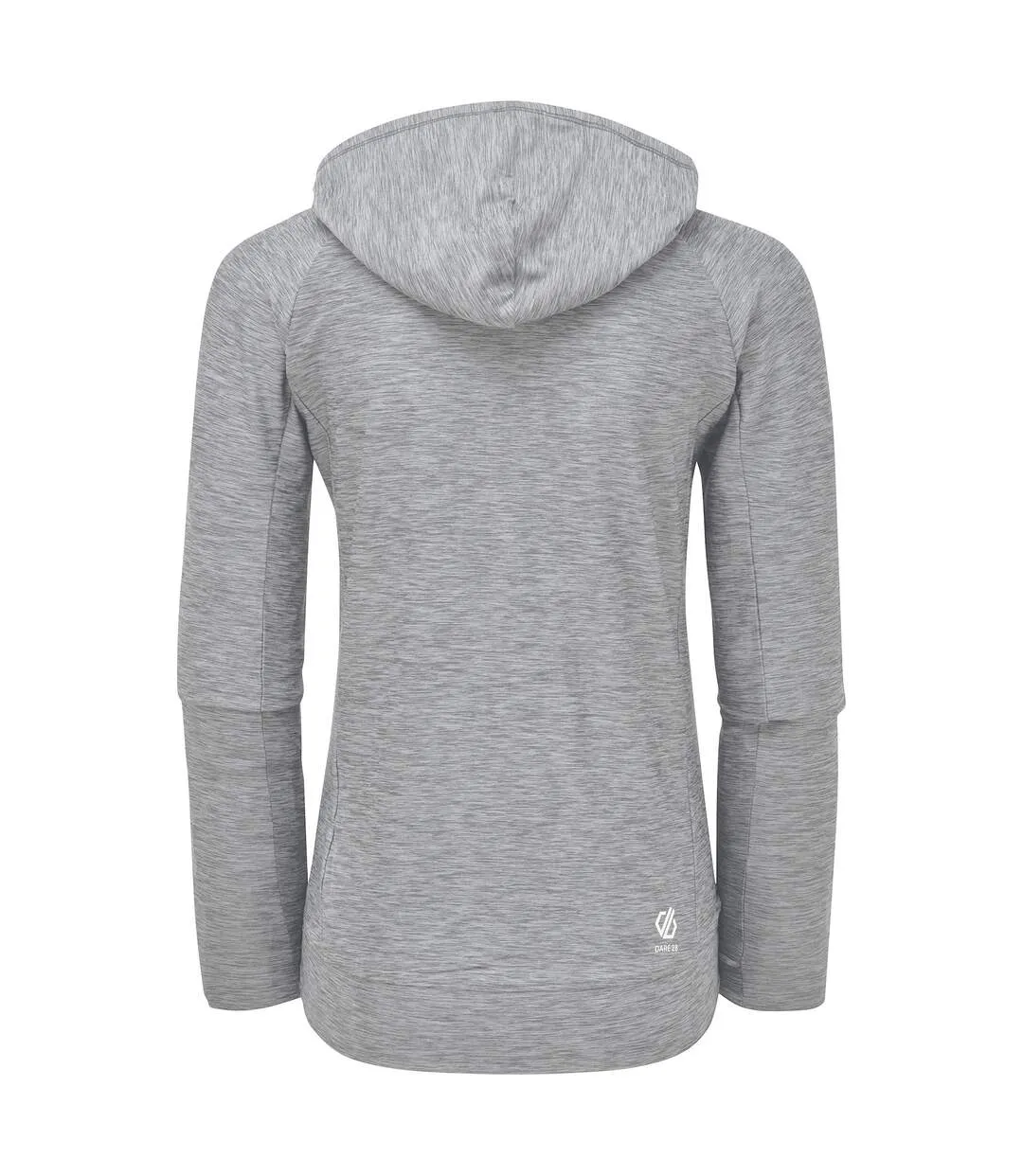 Womens/ladies laura whitmore sprint city marl lightweight hoodie ash grey Dare 2B