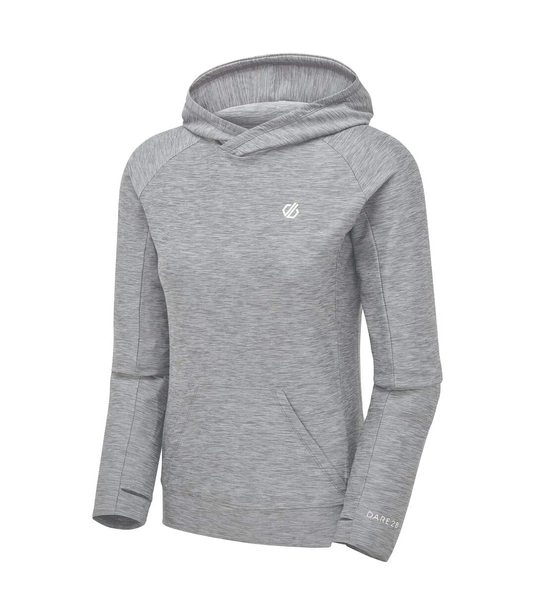 Womens/ladies laura whitmore sprint city marl lightweight hoodie ash grey Dare 2B