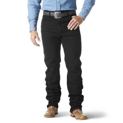 Wrangler Men's Cowboy Cut Original Fit Active Flex Jeans in Black