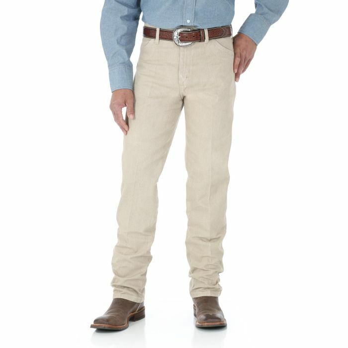 Wrangler Men's Cowboy Cut Original Fit Jeans in Prewashed Tan