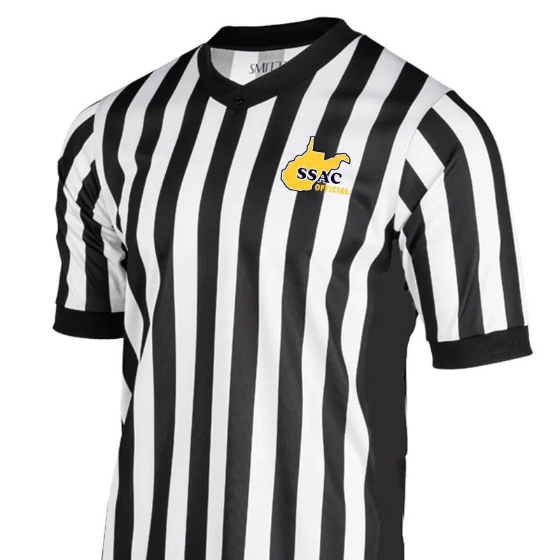 WVSSAC Logo Basketball Referee Side Panel V-Neck