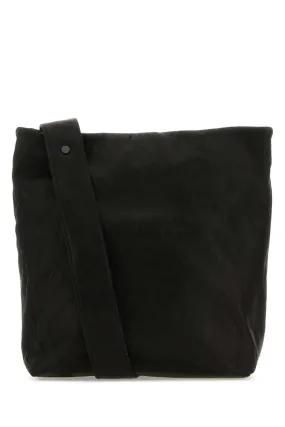 Yohji Yamamoto Black Leather Shoulder Bag