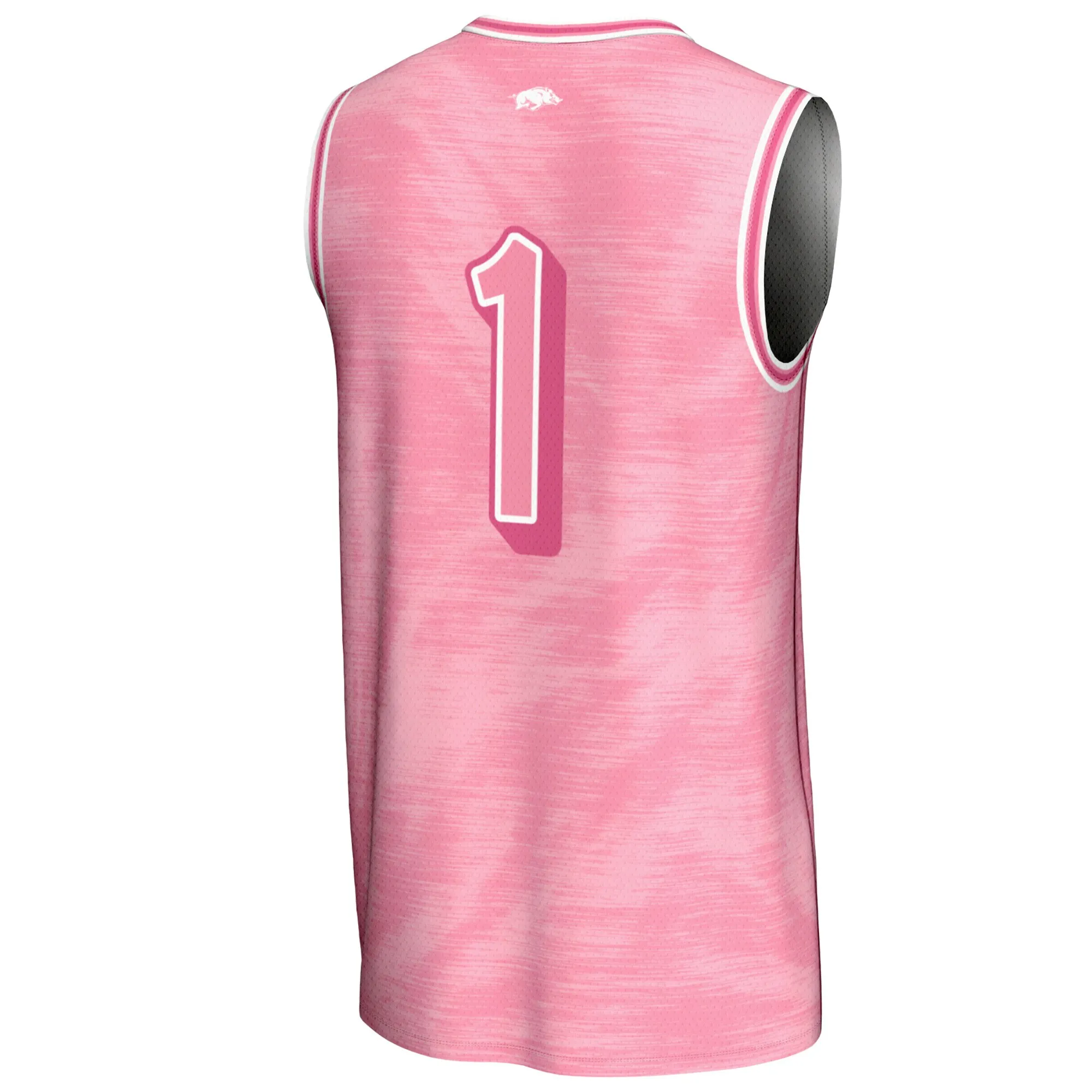 Youth GameDay Greats #1 Pink Arkansas Razorbacks Lightweight Basketball Jersey