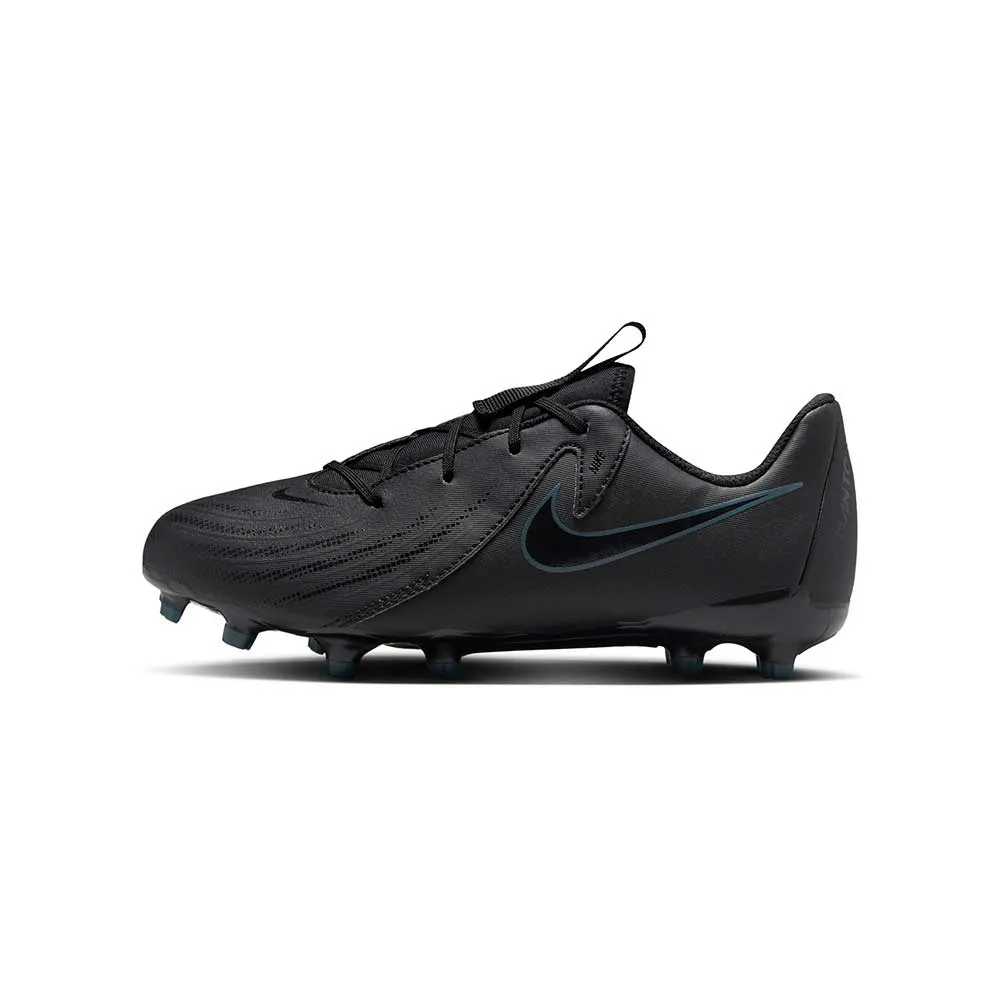 Youth JR Phantom GX II Academy FG/MG Soccer Cleat - Black/Black-Deep Jungle - Regular (M)