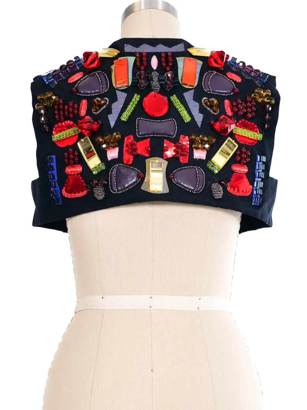 Yves Saint Laurent Jeweled Cropped Vest