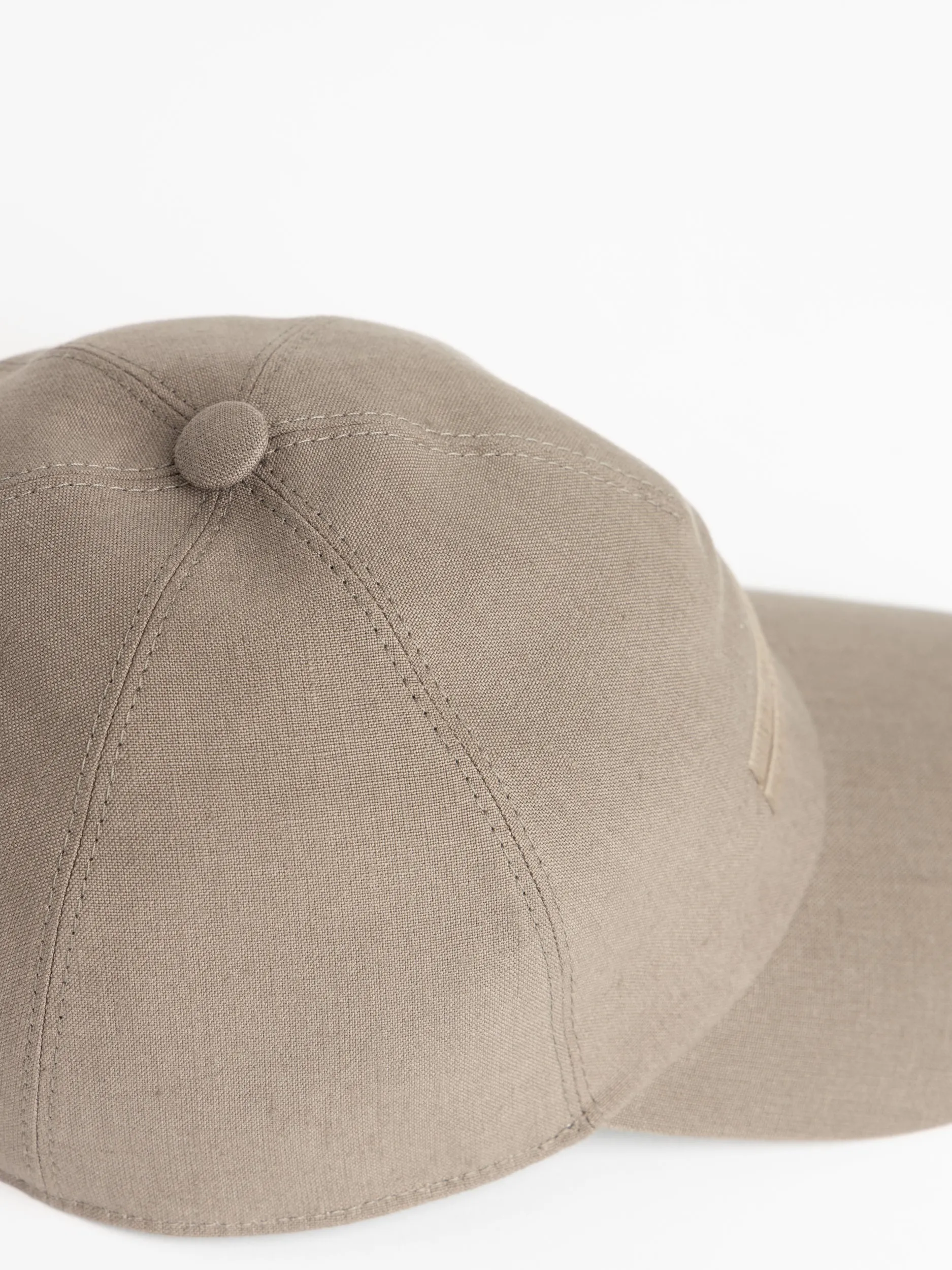 ZEGNA Brown Oasi Lino Baseball Cap